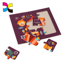 Kid sliding puzzle game with black package box